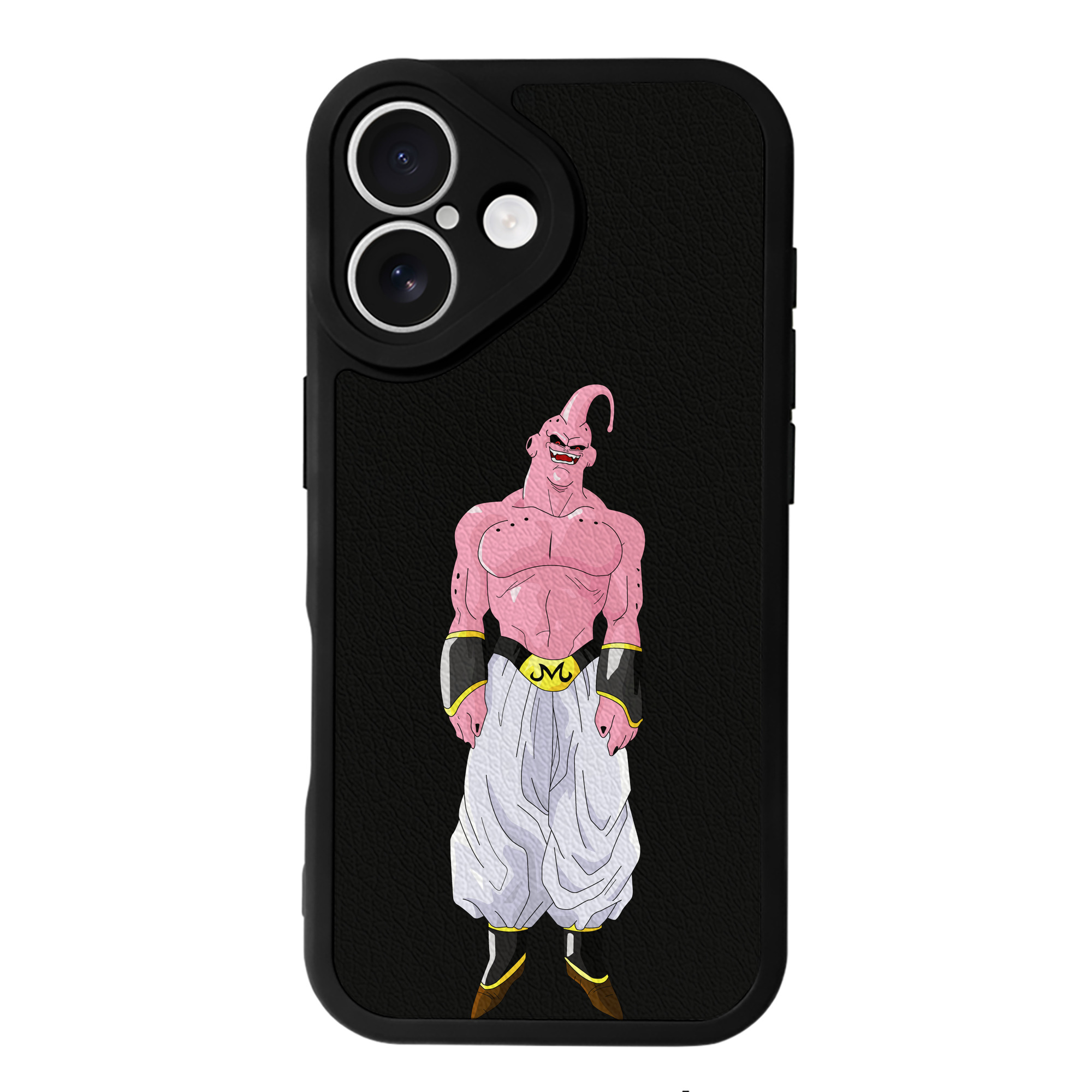 （画像用） ドラゴンボール 魔人ブウ DRAGON BALL Majin Buu 【iPhone 16シリーズ対応】シリコンスマホケース（レザー調） 材質：シリコン